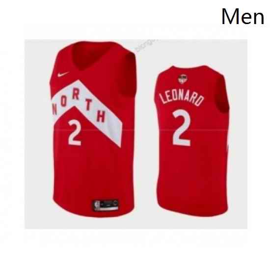 Mens NBA Toronto Raptors 2 Kawhi Leonard Red Basketball Jersey